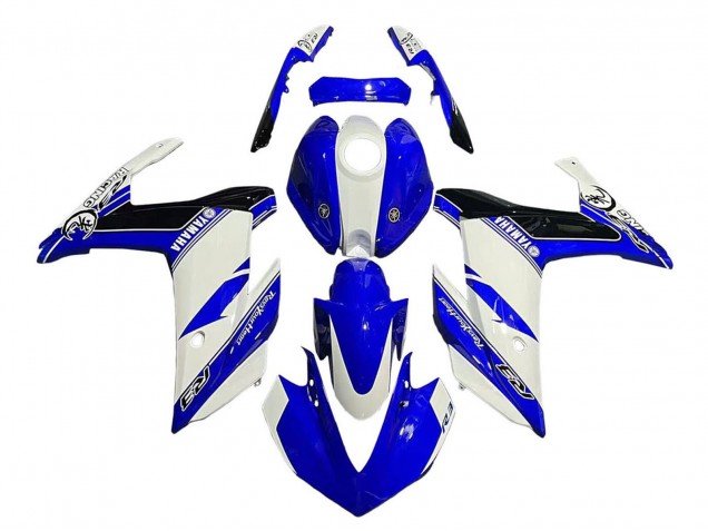 2015-2018 White Blue Black Racing Yamaha YZF R3/R25 Motorcycle Fairings Canada