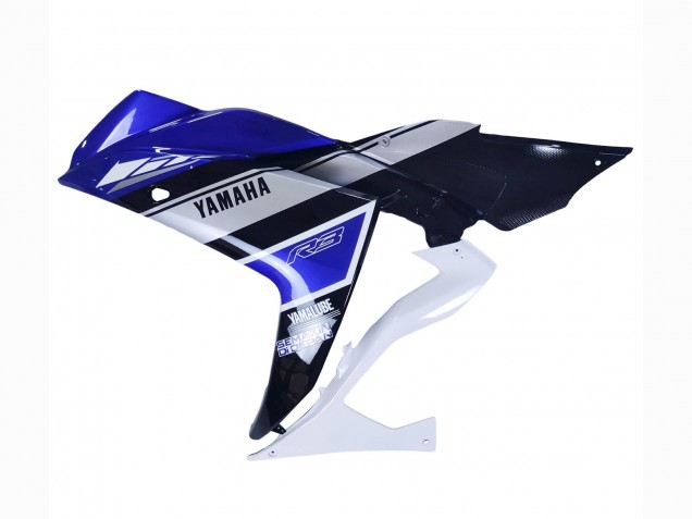 2015-2018 White Blue Black Yamalube Yamaha YZF R3/R25 Motorcycle Fairings Canada