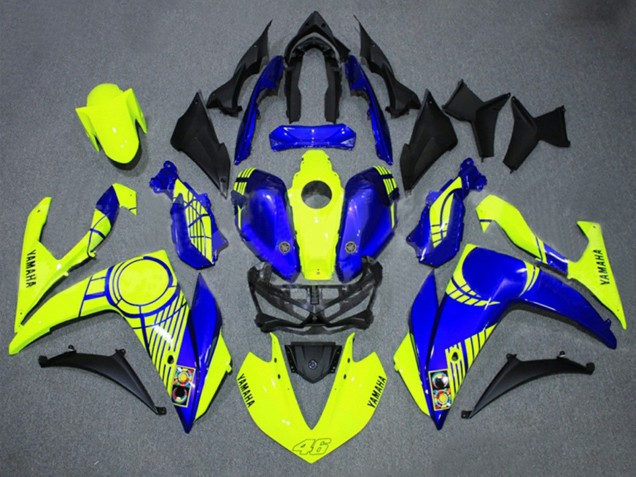 2015-2018 Neon Yellow Blue Black 46 Yamaha YZF R3/R25 Motorcycle Fairings Canada