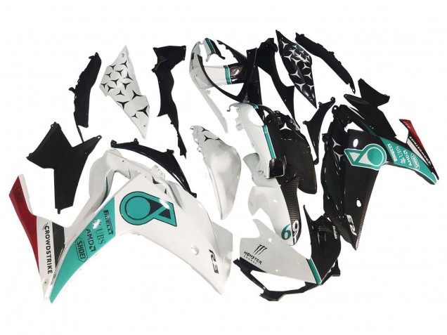 2015-2018 White Green Glossy Black Yamaha YZF R3/R25 Motorcycle Fairings Canada