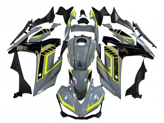 2015-2018 Nardo Grey Neon Yellow Black Yamaha YZF R3/R25 Motorcycle Fairings Canada