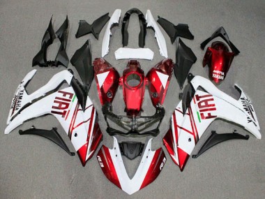 2015-2018 White Red Fiat Motul Yamaha YZF R3/R25 Motorcycle Fairings Canada