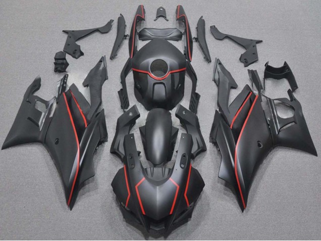 2019-2021 Matte Black Red Yamaha YZF R3/R25 Motorcycle Fairings Canada