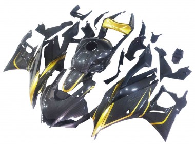2019-2021 Glod Black Carbon Fiber Yamaha YZF R3/R25 Motorcycle Fairings Canada