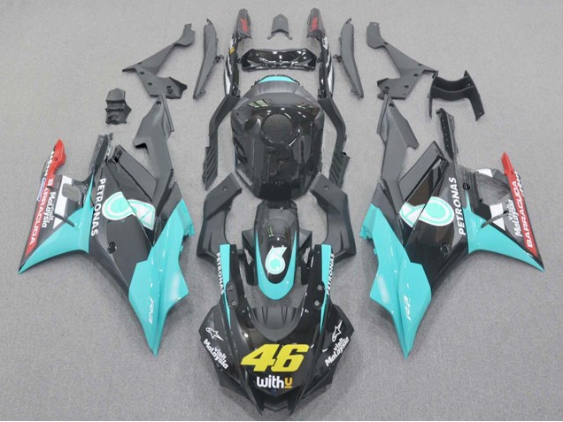 2019-2021 Light Blue Red Black Petronas 46 Yamaha YZF R3/R25 Motorcycle Fairings Canada
