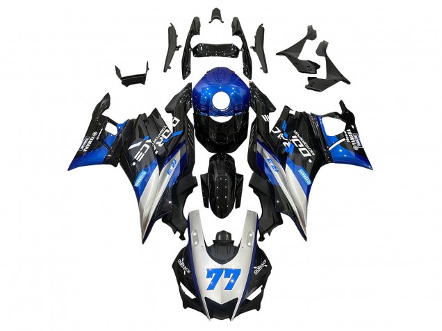 2019-2021 Silver Blue Black 77 Yamaha YZF R3/R25 Motorcycle Fairings Canada