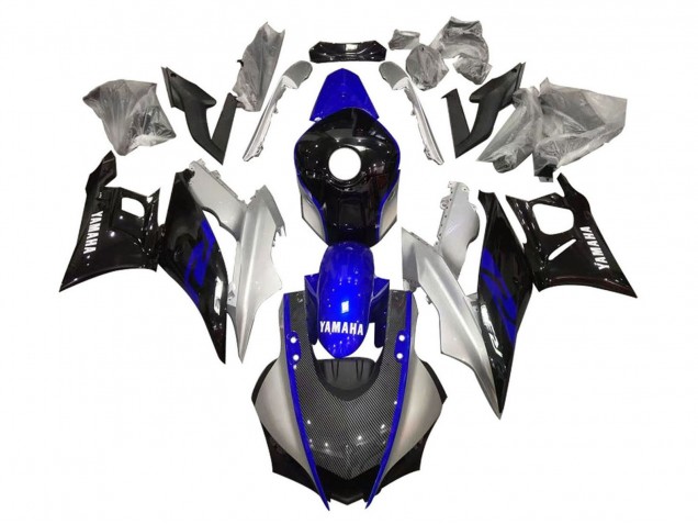2019-2021 Silver Blue Black Carbon Fiber Style Yamaha YZF R3/R25 Motorcycle Fairings Canada