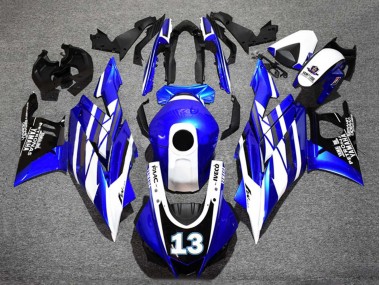 2019-2021 Blue White Black Yamalube Petronas 13 Yamaha YZF R3/R25 Motorcycle Fairings Canada