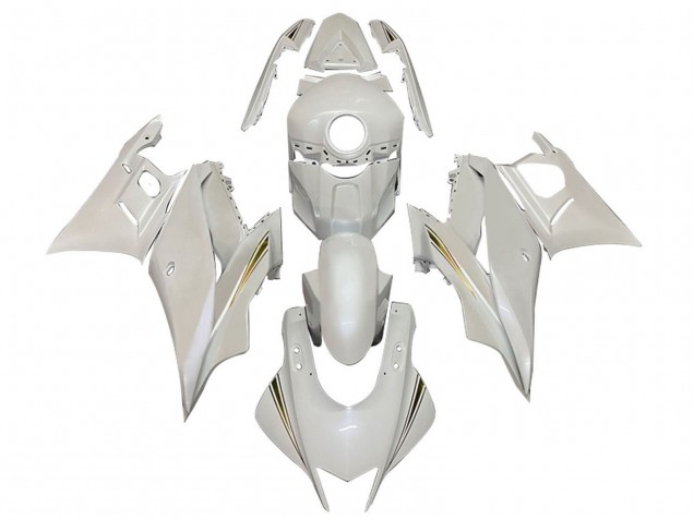 2019-2021 White Gold Yamaha YZF R3/R25 Motorcycle Fairings Canada