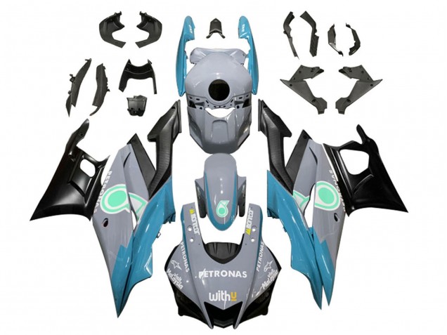 2019-2021 Nardo Grey Blue Black Petronas Yamaha YZF R3/R25 Motorcycle Fairings Canada