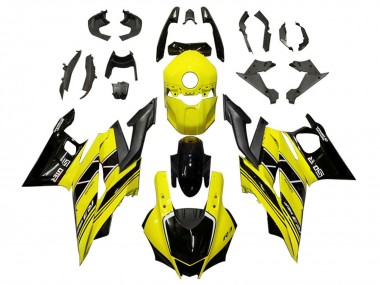 2019-2021 Yellow Black Carbon Fiber Yamaha YZF R3/R25 Motorcycle Fairings Canada