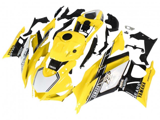 2019-2021 Yellow White Black Stripe Yamaha YZF R3/R25 Motorcycle Fairings Canada