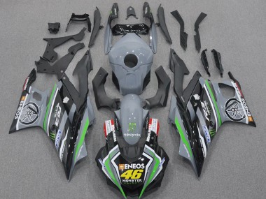 2022-2024 Nardo Grey Green Black Monster ENEOS 46 Yamaha YZF R3/R25 Motorcycle Fairings Canada