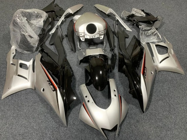 2022-2024 Light Gold Glossy Black Yamaha YZF R3/R25 Motorcycle Fairings Canada