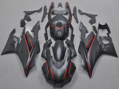 2022-2024 Matte Black Red Yamaha YZF R3/R25 Motorcycle Fairings Canada