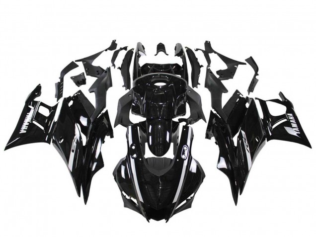 2022-2024 Glossy Black Yamaha YZF R3/R25 Motorcycle Fairings Canada