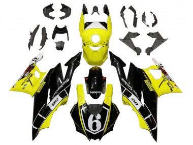 2022-2024 Yellow White Black Lenovo 6 Yamaha YZF R3/R25 Motorcycle Fairings Canada