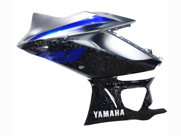 2022-2024 Marble Black Silver Blue Forged Carbon Fiber Style Yamaha YZF R3/R25 Motorcycle Fairings Canada