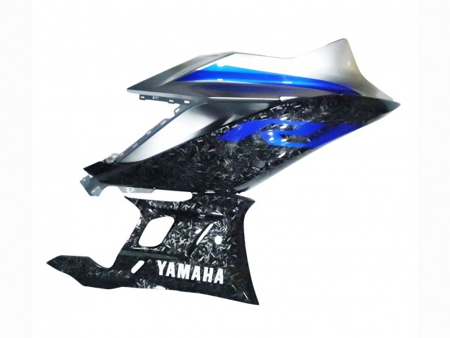 2022-2024 Marble Black Silver Blue Forged Carbon Fiber Style Yamaha YZF R3/R25 Motorcycle Fairings Canada