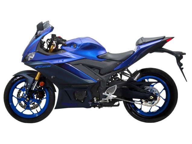 2022-2024 Blue Matte Black Yamaha YZF R3/R25 Motorcycle Fairing Canada