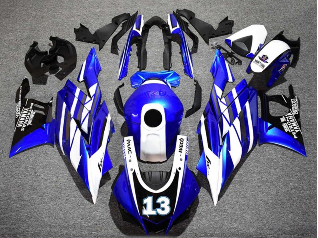 2022-2024 Blue White Black Petronas Yamalube 13 Yamaha YZF R3/R25 Motorcycle Fairings Canada
