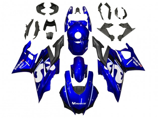 2022-2024 Blue White Black MoviStar ENEOS Yamaha YZF R3/R25 Motorcycle Fairings Canada