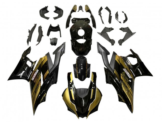 2022-2024 Gold Glossy Black Semakin Didepan Yamaha YZF R3/R25 Motorcycle Fairings Canada