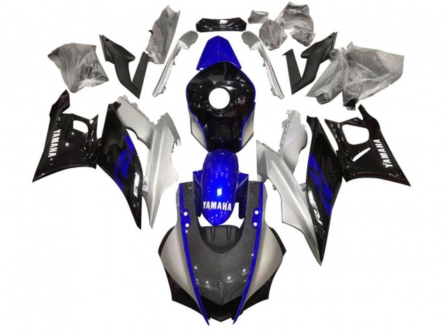 2022-2024 Silver Blue Black Carbon Fiber Style Yamaha YZF R3/R25 Motorcycle Fairing Canada