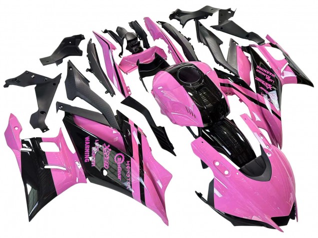 2022-2024 Pink Glossy Black Monster Yamaha YZF R3/R25 Motorcycle Fairings Canada