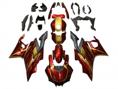 2022-2024 Red Gold Matte Black Yamaha YZF R3/R25 Motorcycle Fairings Canada