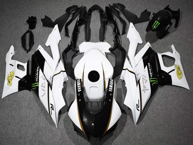 2022-2024 White Black Green Monster Yamaha YZF R3/R25 Motorcycle Fairings Canada