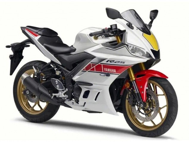 2022-2024 White Red Black Yamaha YZF R3/R25 Motorcycle Fairing Canada