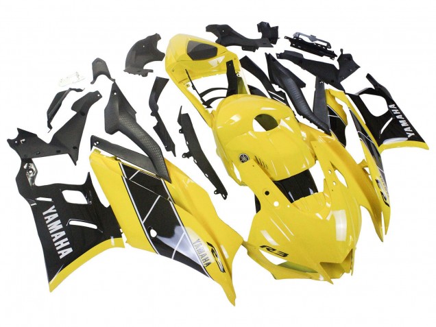 2022-2024 Yellow Black Yamaha YZF R3/R25 Motorcycle Fairing Canada