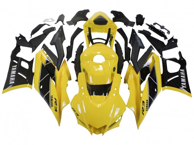 2022-2024 Yellow Black Yamaha YZF R3/R25 Motorcycle Fairing Canada