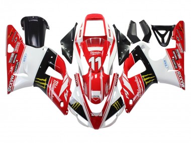1998-1999 Red White Black Yellow Monster Milwaukee MAXXIS 11 Yamaha YZF 1000 R1 Motorcycle Fairings Canada