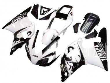 1998-1999 White Glossy Black Yamaha YZF 1000 R1 Motorcycle Fairings Canada