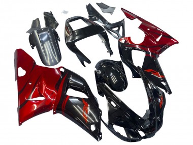 1998-1999 Glossy Black Red Yamaha YZF 1000 R1 Motorcycle Fairings Canada
