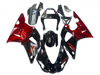 1998-1999 Glossy Black Red Yamaha YZF 1000 R1 Motorcycle Fairings Canada