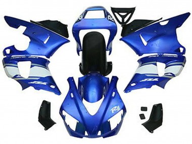 1998-1999 Blue White Glossy Black Yamaha YZF 1000 R1 Motorcycle Fairings Canada