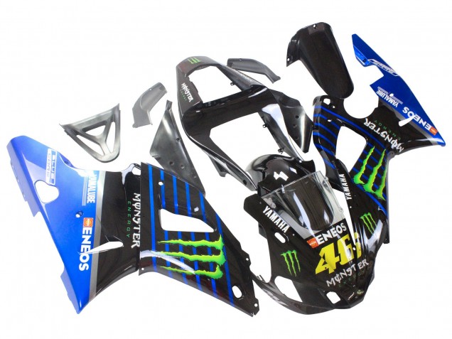 2000-2001 Blue Black Green Monster Yamalube ENEOS 46 Yamaha YZF 1000 R1 Motorcycle Fairings Canada