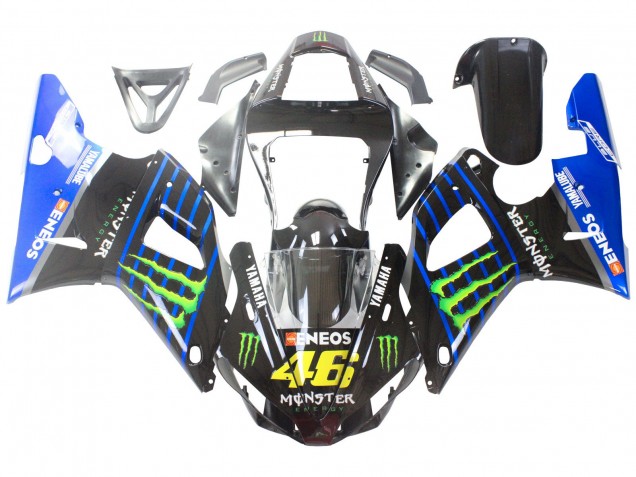 2000-2001 Blue Black Green Monster Yamalube ENEOS 46 Yamaha YZF 1000 R1 Motorcycle Fairings Canada