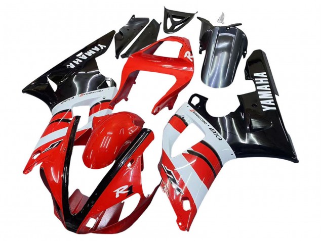 2000-2001 Red White Glossy Black Yamaha YZF 1000 R1 Motorcycle Fairings Canada