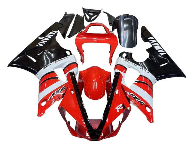 2000-2001 Red White Glossy Black Yamaha YZF 1000 R1 Motorcycle Fairings Canada