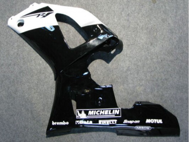 2000-2001 Glossy Black White Michelin Yamaha YZF 1000 R1 Motorcycle Fairings Canada