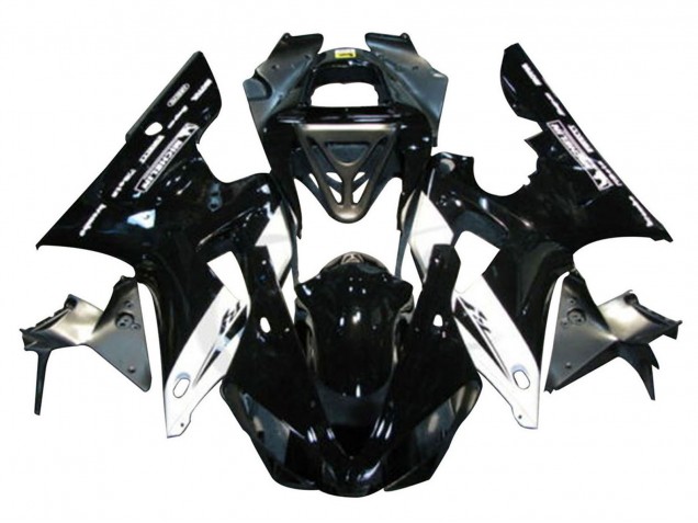 2000-2001 Glossy Black White Michelin Yamaha YZF 1000 R1 Motorcycle Fairings Canada