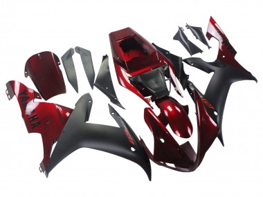 2002-2003 Red Matte Black Yamaha YZF 1000 R1 Motorcycle Fairing Kits Canada