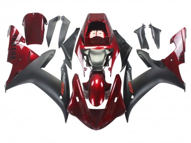 2002-2003 Red Matte Black Yamaha YZF 1000 R1 Motorcycle Fairing Kits Canada