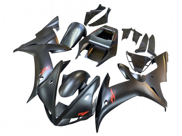 2002-2003 Matte Black Red Yamaha YZF 1000 R1 Motorcycle Fairings Canada