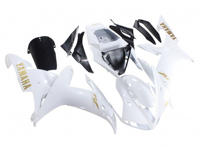 2002-2003 White Gold Decals Yamaha YZF 1000 R1 Motorcycle Fairings Canada