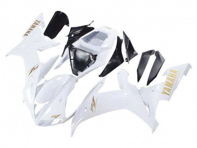 2002-2003 White Gold Decals Yamaha YZF 1000 R1 Motorcycle Fairings Canada